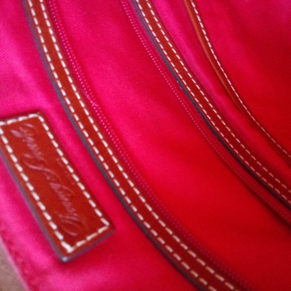 Dooney & Bourke - Tammy  Grain Leather Tote Handbag Large Gray - Picture 2 of 7